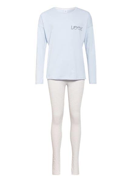 Sanetta Schlafanzug, Farbe: HELLBLAU/ HELLORANGE/ WEISS (Bild 1)