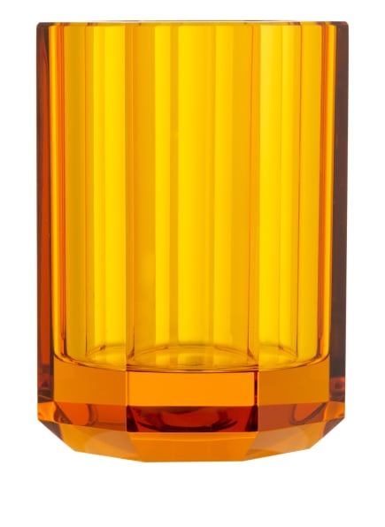 DECOR WALTHER Zahnputzbecher KRISTALL, Farbe: HELLORANGE (Bild 1)