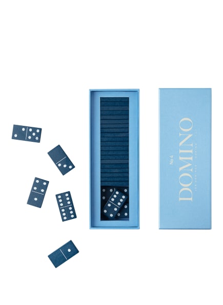 PRINTWORKS Board game DOMINO, Color: BLUE (Image 1)