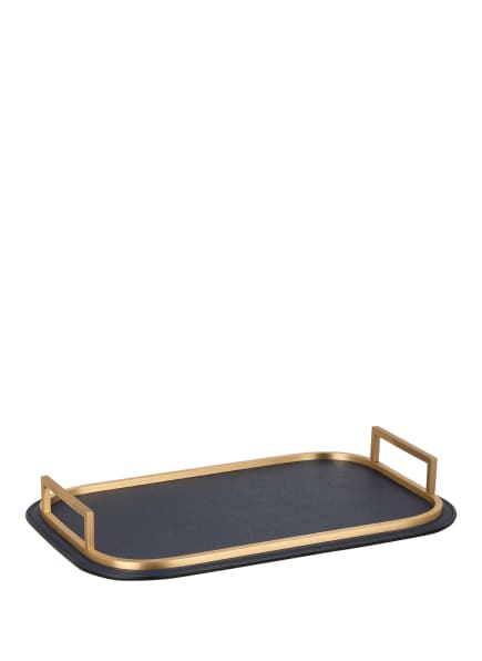 GIOBAGNARA Tablett BELLINI SMALL, Farbe: DUNKELBLAU/ GOLD (Bild 1)
