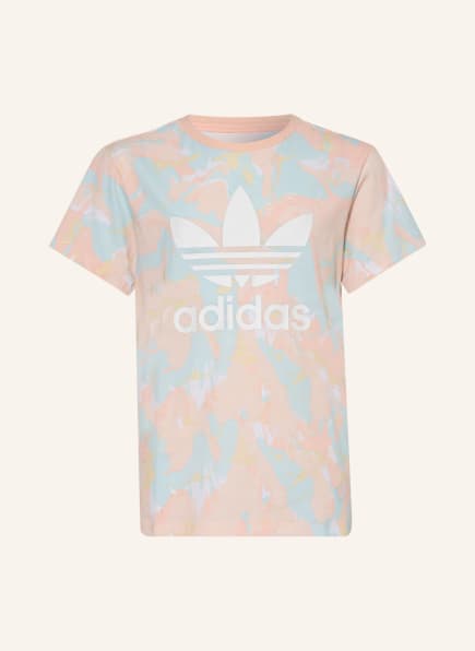 adidas Originals T-Shirt, Farbe: LACHS/ HELLBLAU/ GELB (Bild 1)