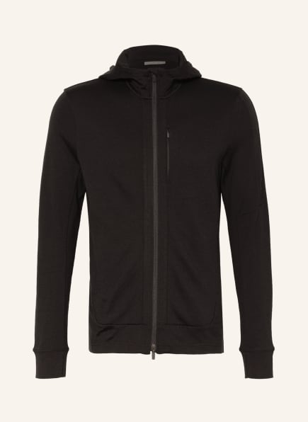 icebreaker Sweatjacke QUANTUM III aus Merinowolle , Farbe: SCHWARZ (Bild 1)