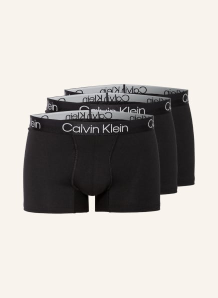 Calvin Klein 3-pack boxer shorts MODERN STRUCTURE , Color: BLACK (Image 1)
