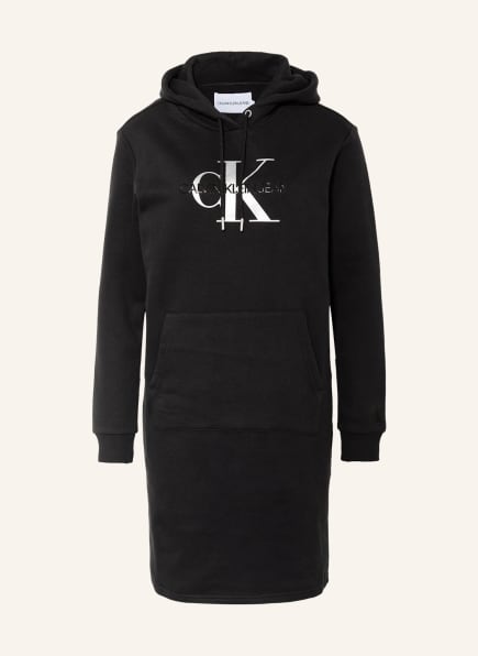 Calvin Klein Jeans Hoodie-Kleid, Farbe: SCHWARZ (Bild 1)