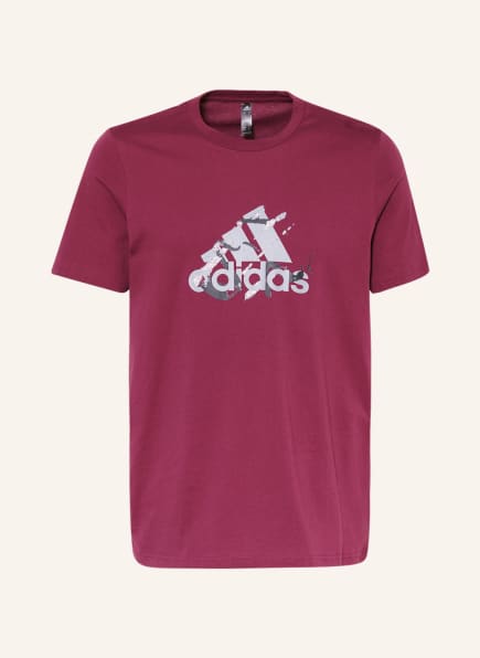 adidas T-Shirt REVERSE RETRO AERO, Farbe: DUNKELROT (Bild 1)