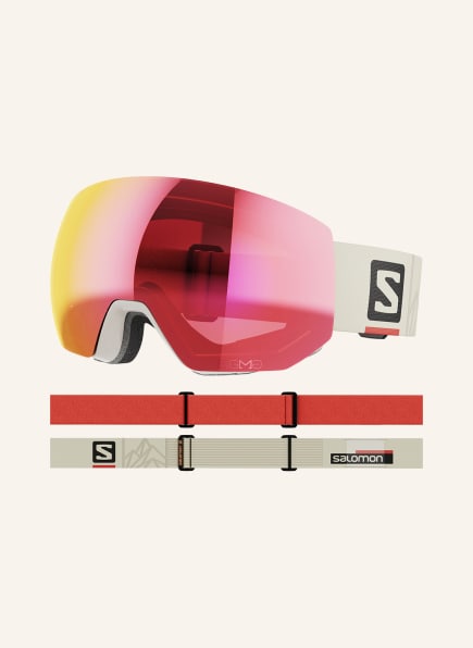 SALOMON Skibrille RADIUM PRO SIGMA, Farbe: HELLBRAUN/ ROT/ GELB (Bild 1)