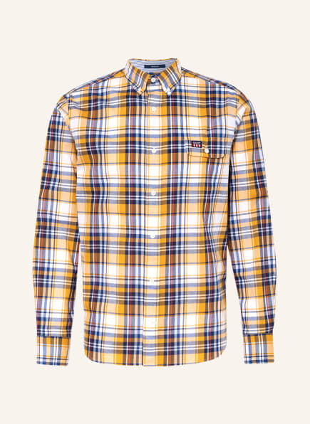 GANT Hemd Regular Fit, Farbe: WEISS/ DUNKELGELB/ BLAU (Bild 1)
