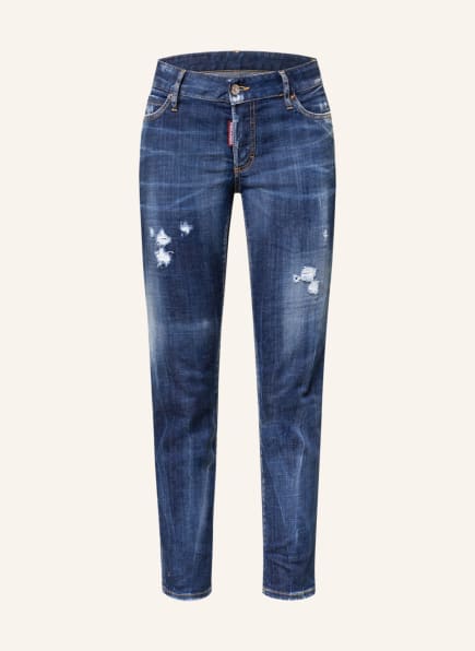 Damen Bekleidung Jeans Capri-Jeans und cropped Jeans DSquared² Baumwolle Jeans Aus Baumwollmischdenim jennifer in Blau 