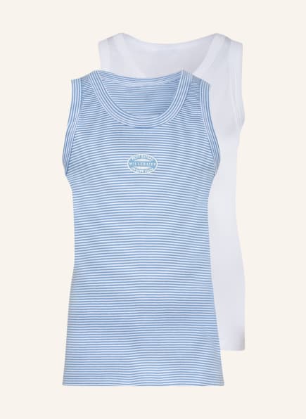 PETIT BATEAU 2er-Pack Unterhemden, Farbe: WEISS/ HELLBLAU (Bild 1)