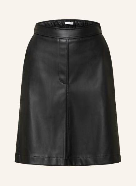 BOSS Skirt VERUNA in leather look, Color: BLACK (Image 1)