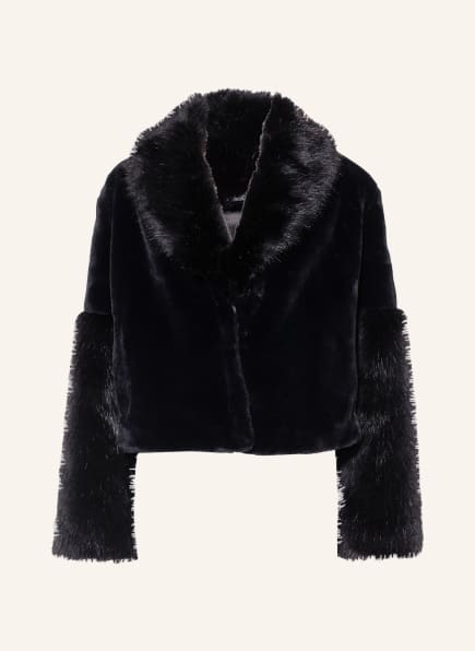 HUGO Faux fur jacket FRISTINA, Color: BLACK (Image 1)