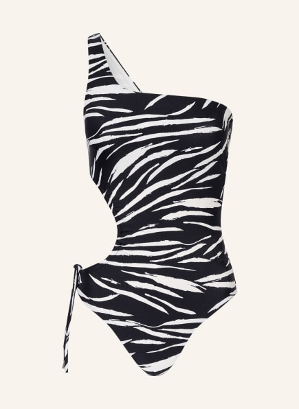 SEAFOLLY One-Shoulder-Badeanzug SKIN DEEP, Farbe: SCHWARZ/ ECRU (Bild 1)