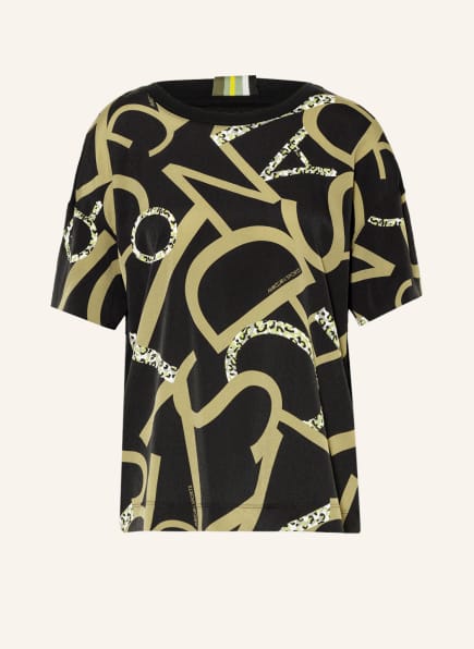 MARC CAIN Blusenshirt in Materialmix, Farbe: 900 BLACK (Bild 1)