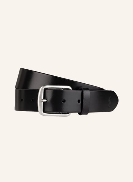 POLO RALPH LAUREN Leather belt , Color: BLACK (Image 1)