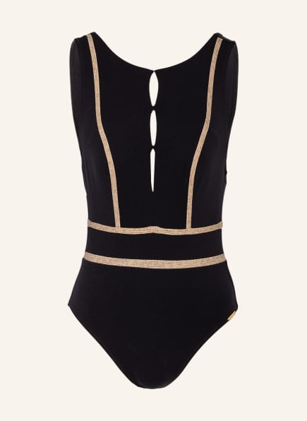 MARYAN MEHLHORN Swimsuit CONSTRUCTION, Color: BLACK/ BEIGE (Image 1)