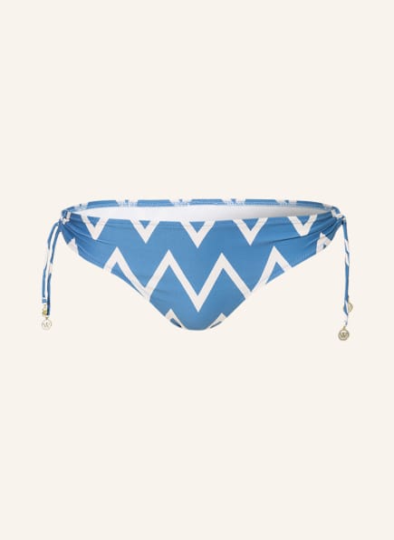 watercult Triangle bikini bottoms SEASIDE VACAY, Color: BLUE/ ECRU (Image 1)