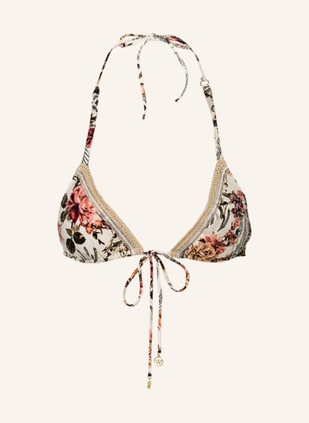 watercult Triangel-Bikini-Top SECRET GARDEN, Farbe: HELLGELB/ SCHWARZ/ HELLORANGE (Bild 1)