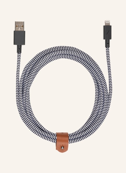 NATIVE UNION USB-Lightning-Kabel, Farbe: SCHWARZ/ WEISS (Bild 1)