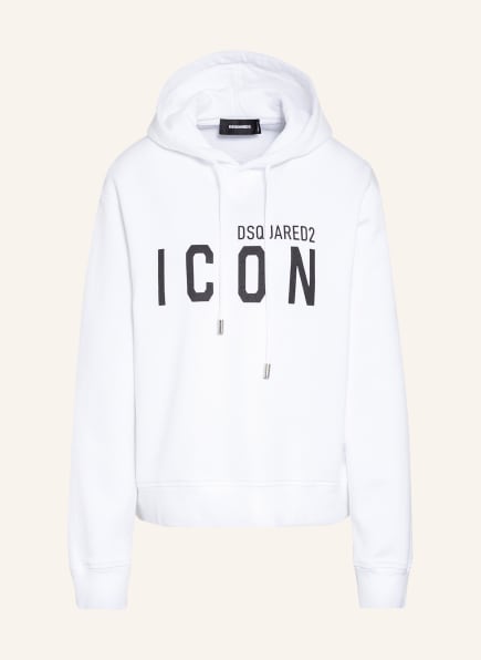 DSQUARED2 Oversized hoodie, Color: WHITE (Image 1)