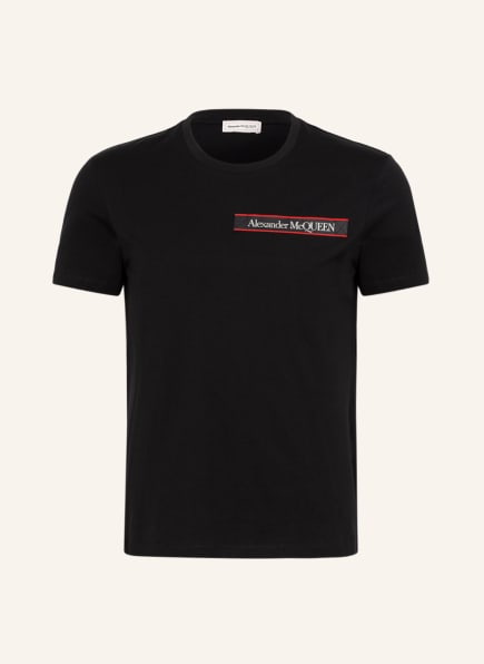 black mcqueen t shirt