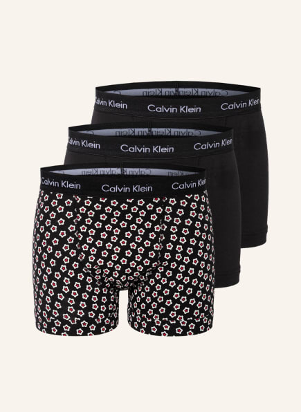 Calvin Klein 3er-Pack Boxershorts COTTON STRETCH , Farbe: SCHWARZ/ WEISS/ ROT (Bild 1)
