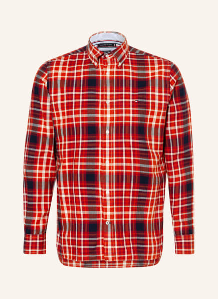 TOMMY HILFIGER Flanellhemd Regular Fit, Farbe: ROT/ WEISS/ BLAU (Bild 1)