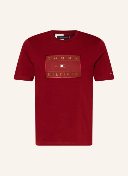 TOMMY HILFIGER T-Shirt, Farbe: DUNKELROT (Bild 1)