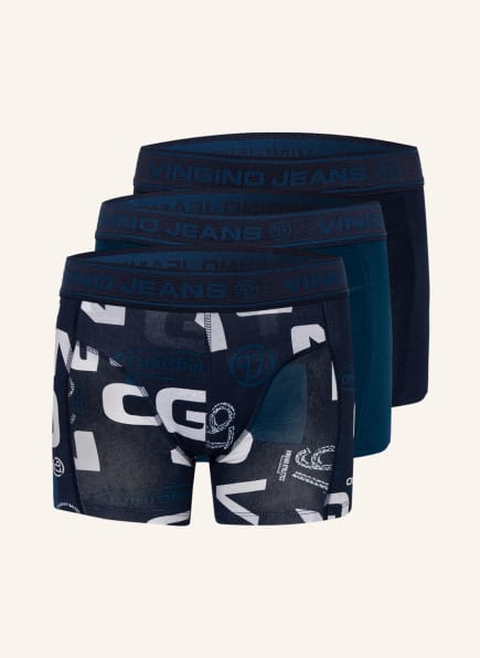 VINGINO 3er-Pack Boxershorts , Farbe: DUNKELBLAU/ WEISS/ BLAU (Bild 1)