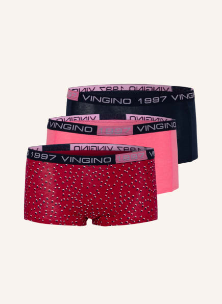 VINGINO 3er-Pack Panties DOT, Farbe: ROSA/ DUNKELBLAU/ FUCHSIA (Bild 1)
