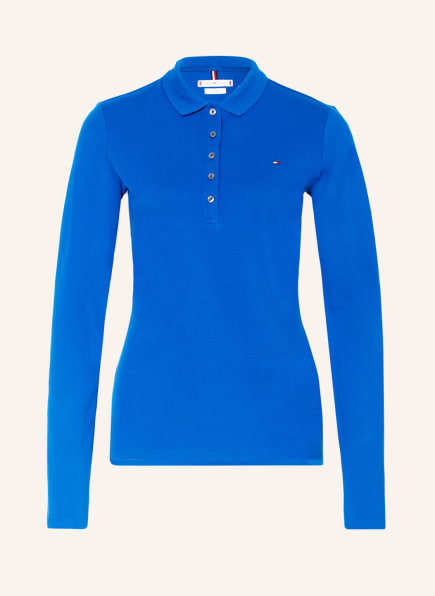 TOMMY HILFIGER Piqué-Poloshirt Slim Fit, Farbe: BLAU (Bild 1)