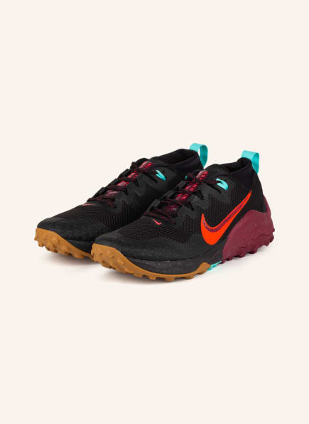 Nike Trailrunning-Schuhe WILDHORSE 7, Farbe: SCHWARZ/ DUNKELROT/ TÜRKIS (Bild 1)