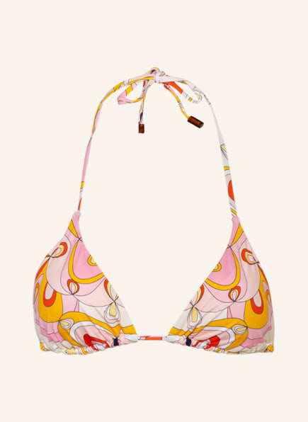 VILEBREQUIN Triangel-Bikini-Top KALEIDOSCOPE FLEUR, Farbe: ECRU/ ROSA/ GELB (Bild 1)