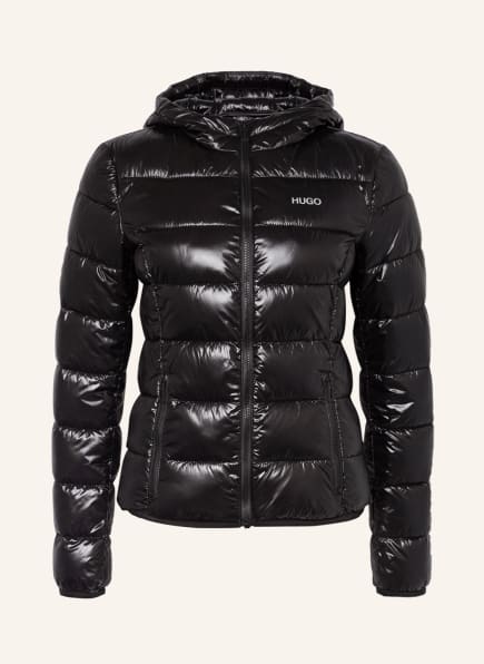 HUGO Quilted Jacket FAMARA, Color: BLACK (Image 1)
