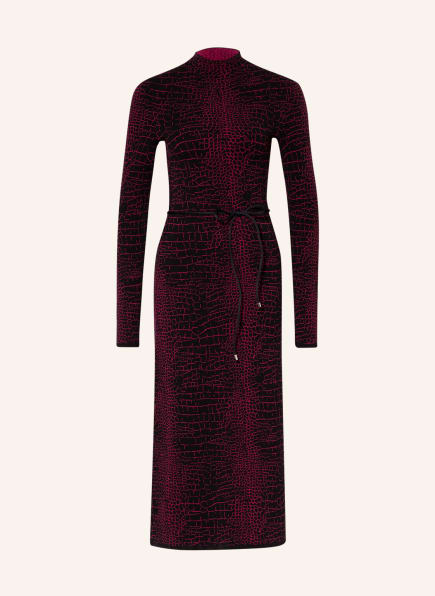 HUGO Knit dress SISKETTA, Color: BLACK/ PINK (Image 1)