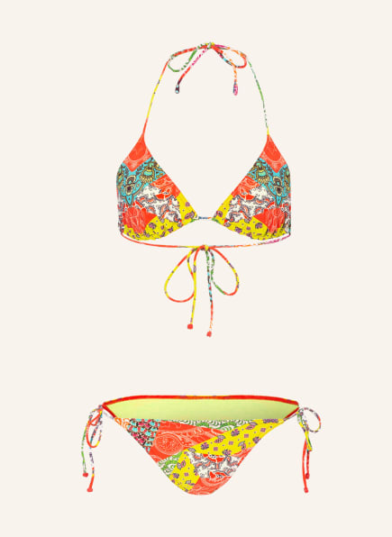 ETRO Triangel-Bikini, Farbe: ROT/ GELB/ HELLBLAU (Bild 1)