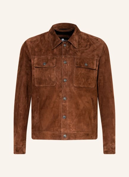 mankind Leather jacket in brown 