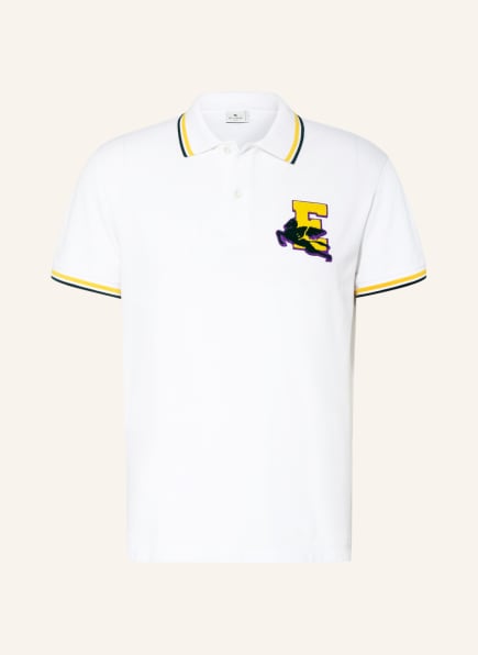 ETRO Piqué-Poloshirt, Farbe: WEISS (Bild 1)