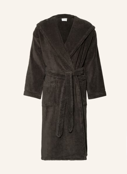 en VOGUE Unisex-Bademantel mit Kapuze, Farbe: DUNKELGRAU (Bild 1)