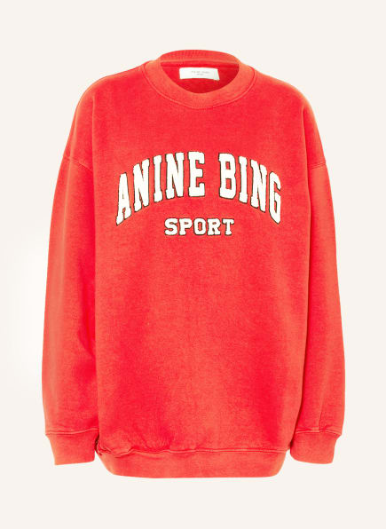 ANINE BING Sweatshirt TYLER, Farbe: ROT/ CREME (Bild 1)