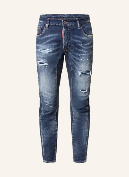 DSQUARED2 Destroyed Jeans TIDY BIKER Extra Slim Fit , Farbe: 470 NAVY BLUE (Bild 1)