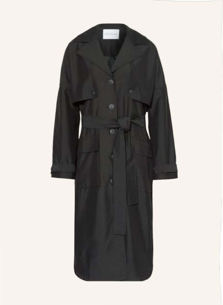 KARO KAUER Trench coat, Color: BLACK (Image 1)
