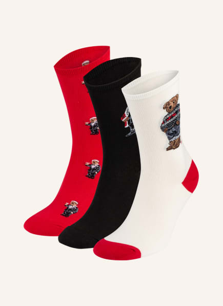 POLO RALPH LAUREN 3er-Pack Socken mit Geschenkbox, Farbe: 001 ASST NRF 991 (Bild 1)