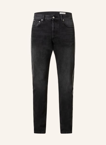 Alexander McQUEEN Jeans Tapered Fit mit Galonstreifen, Farbe: 1001 black washed (Bild 1)