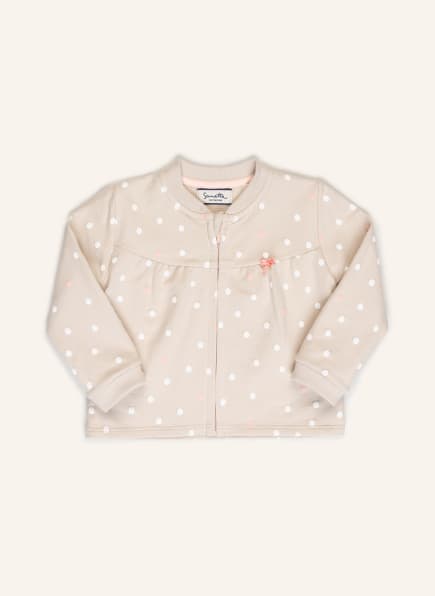 Sanetta FIFTYSEVEN Sweatjacke, Farbe: HELLBRAUN/ WEISS (Bild 1)