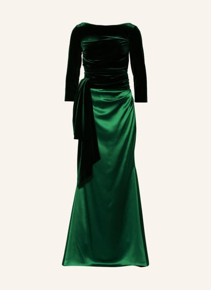 TALBOT RUNHOF Abendkleid BOUVIER8 mit Samt, Farbe: 234 grün (Bild 1)