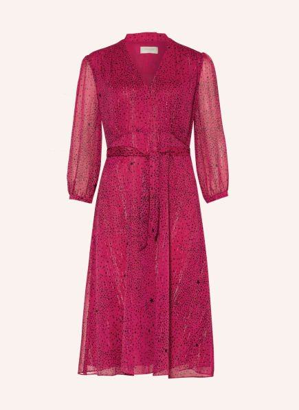 HOBBS Kleid MAXINE mit 3/4-Arm und Glitzergarn, Farbe: SCHWARZ/ PINK (Bild 1)
