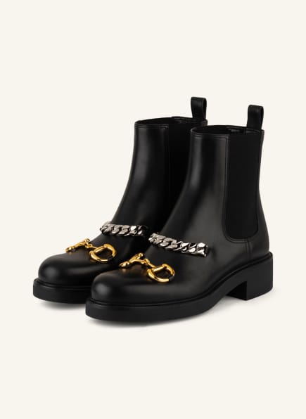 GUCCI Chelsea-Boots, Farbe: SCHWARZ (Bild 1)