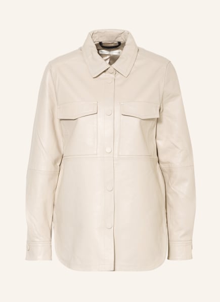 InWear Leder-Overshirt HAYAIW, Farbe: CREME (Bild 1)