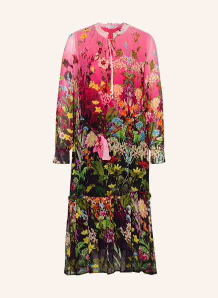 FrogBox Kleid mit Volantbesatz, Farbe: PINK/ GRÜN/ SCHWARZ (Bild 1)