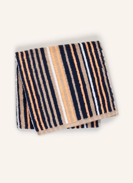 Cawö Ręcznik AVENUE, Kolor: CAMELOWY/ GRANATOWY/ JASNOPOMARAŃCZOWY (Obrazek 1)